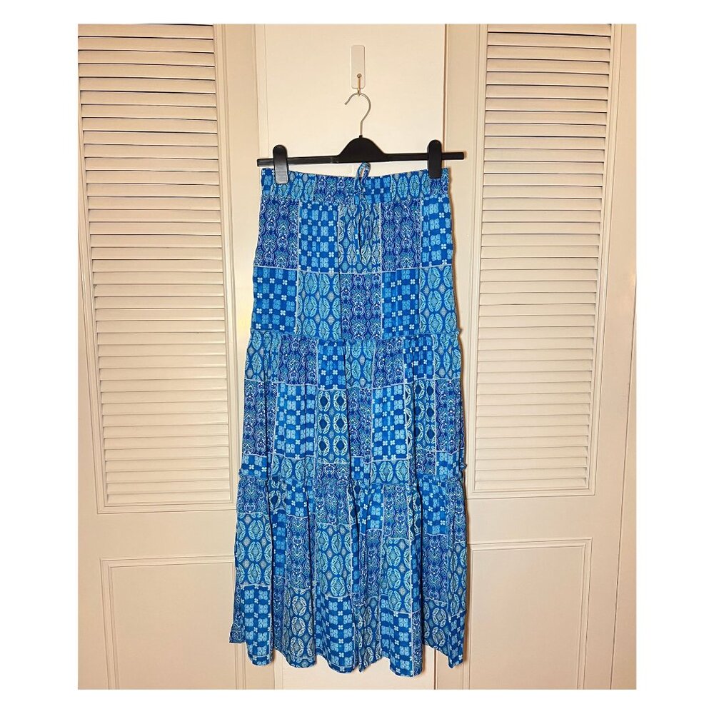 Blue Maxi Skirt | Size Large